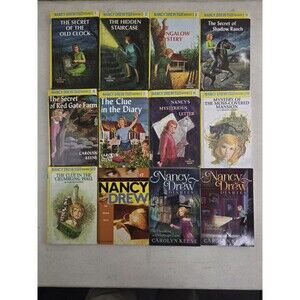 Lot Of 10 Nancy Drew books hardcover kids chapter books Carolyn Keene